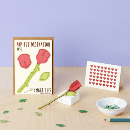 Pop Out Rose Card