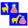Cartes D'Art Llama Anniversary 3D Postcaard