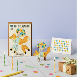 Pop Out Happy Birthday Fox Card