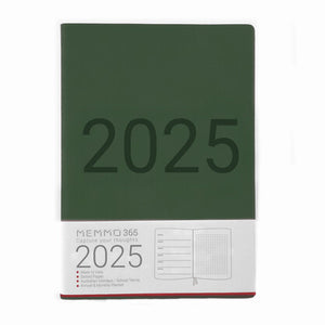 MEMMO365 Luxe Diary (week-to-view), Green