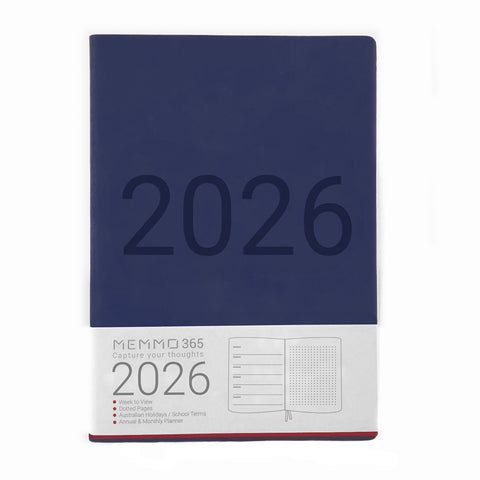 MEMMO365 Luxe (week-to-view), Navy