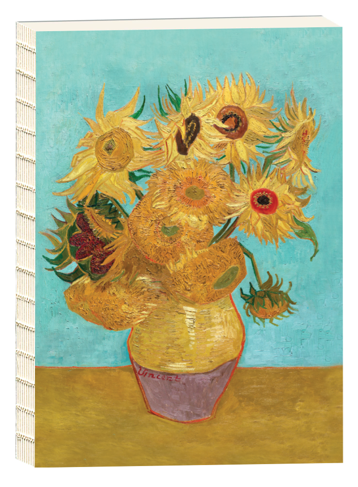 Sunflowers Open Back Sketchbook, A5