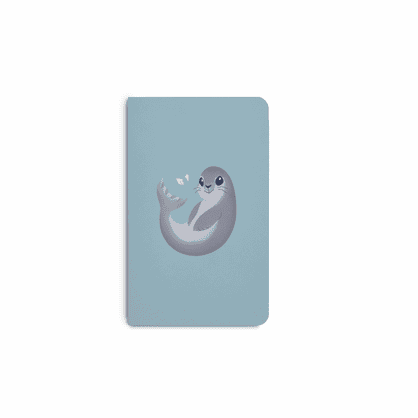 Susy Seal - Bush Buddies Lined Notebook, A6