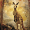 Kangaroo Greeting Card
