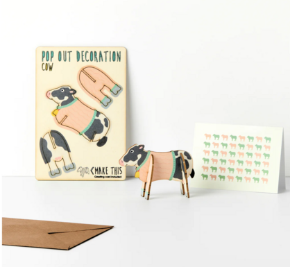 Pop Out Cow Card