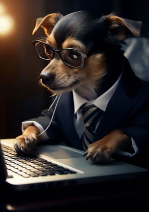 On The Internet No One Knows You’re A Dog Card