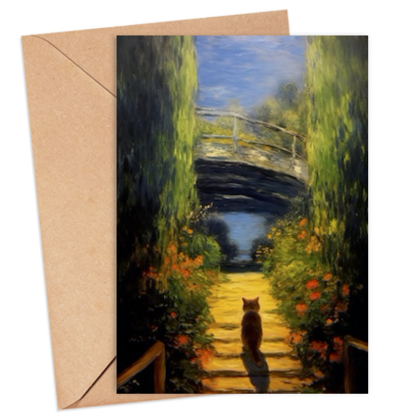 Monet's Kitten Card