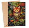 Ginger in Wildflowers Card