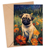 Poppy Pug Card