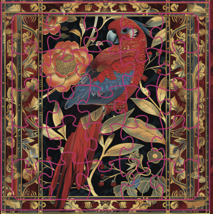 Eastern Rosella Puzzle Card
