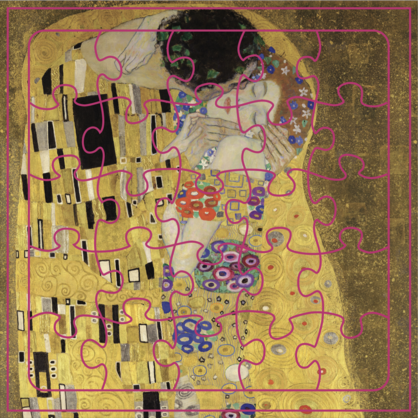 The Kiss Puzzle Card