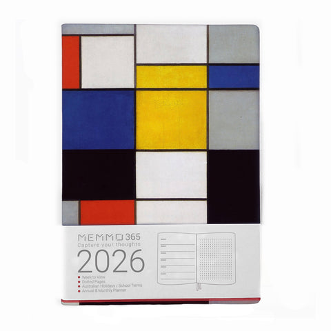 MEMMO365 Luxe (week-to-view), Mondrian