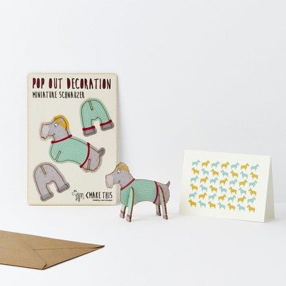 Pop Out Mini Schnauzer Card