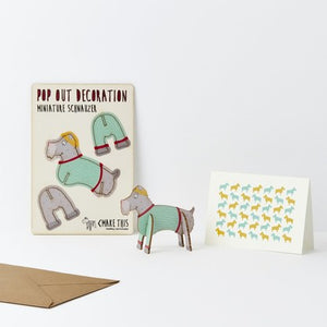 Pop Out Mini Schnauzer Card