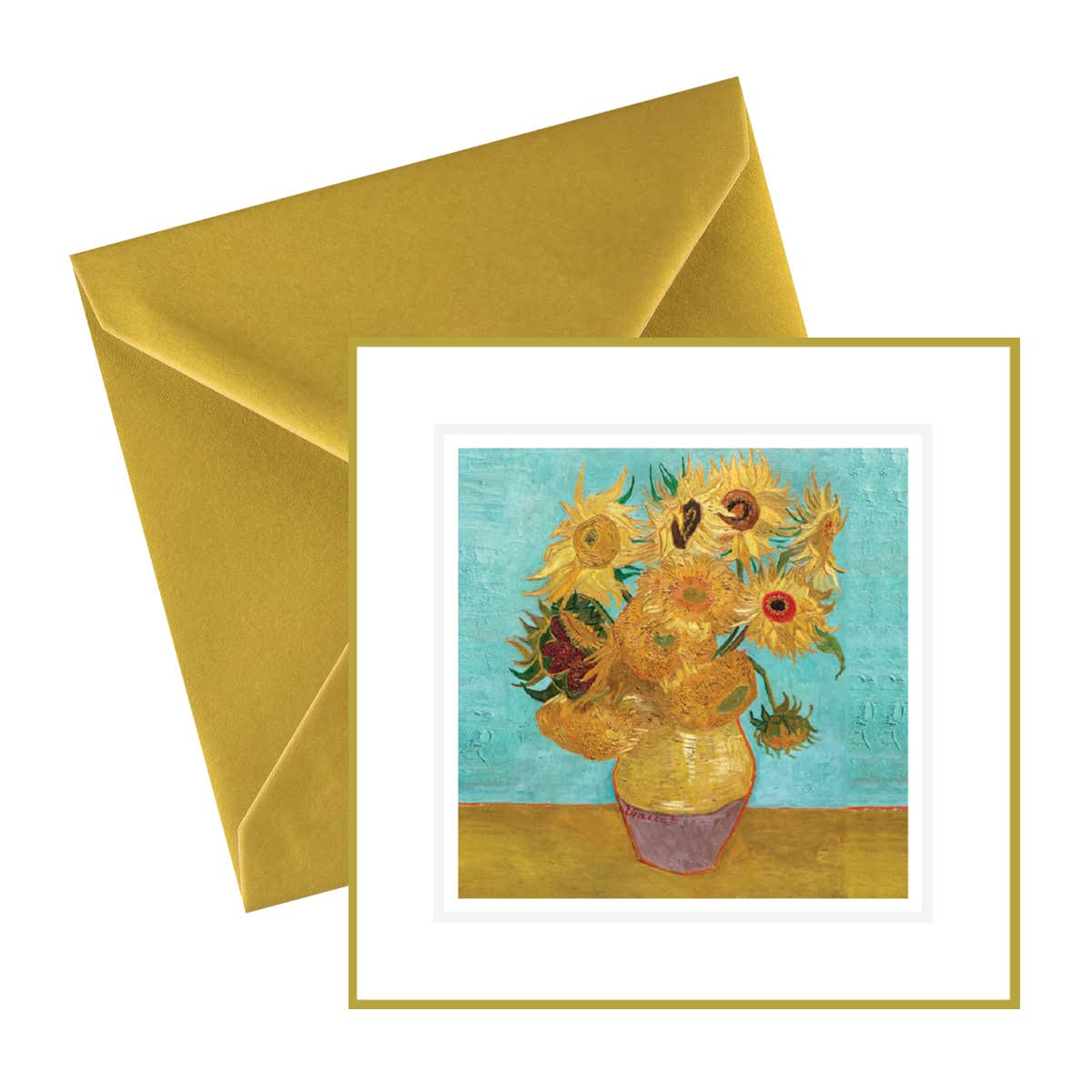 Vase with 12 Sunflowers Card