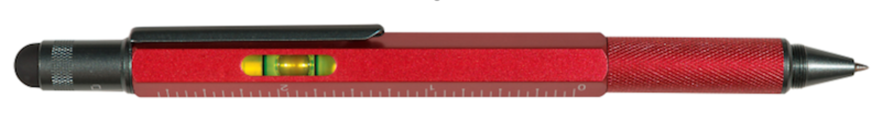 MEMMO MEMMO Level Stylus Tool Pen, Red
