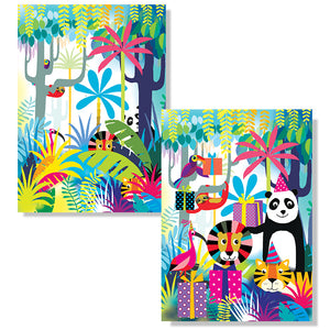 Cartes D'Art Jungle 3D Postcard