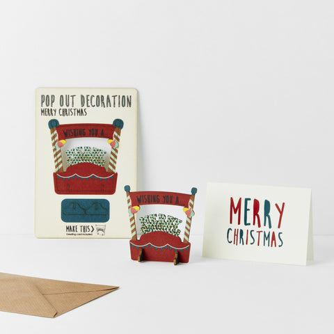 Pop Out "Merry Christmas" Card