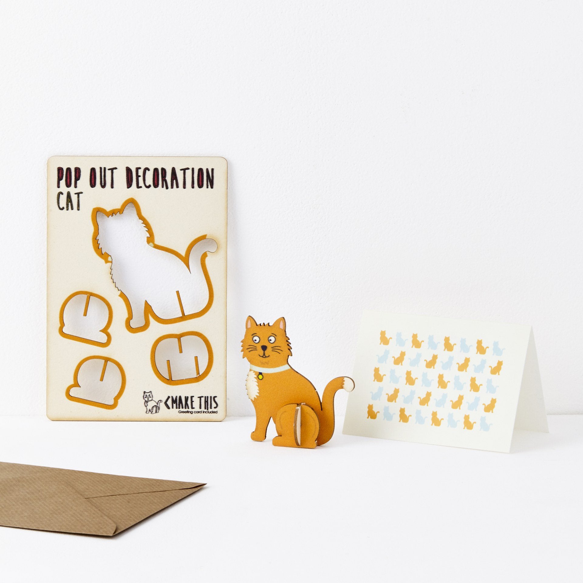 The Pop Out Card Company Pop Out Cat Card