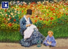 Lenticular Animation Postcard, Camille Monet in  Artist's Garden