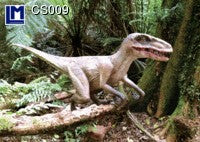 Lenticular 3D Postcard, Dinosaur Raptors