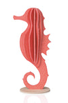 S Seahorse, Coral Red (8cm)