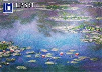 Lenticular Animation Postcard, Monet Water Lilies