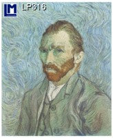 Lenticular Animation Postcard, Van Gogh Portraits