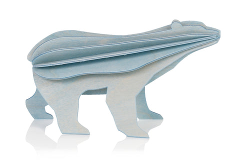 S Polar Bear, Light Blue (7cm)