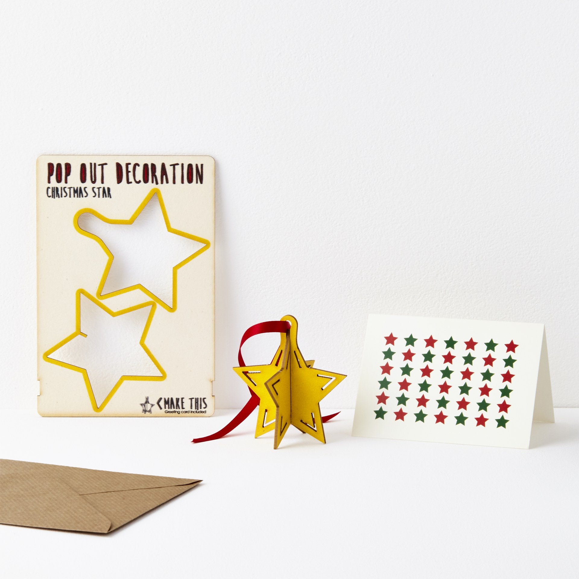 Pop Out Christmas Star Card