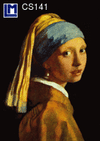 Lenticular Lenticular 3D Postcard, Jan Vermeer Lady with Pear