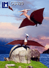 Lenticular Lenticular 3D Postcard, Flying Dinosaur