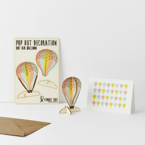 Pop Out Hot Air Balloon Card