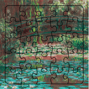 Lily Pond Puzzle Card