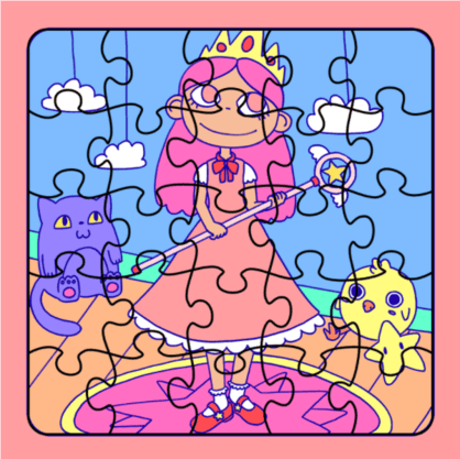 Princess Puzzle Card