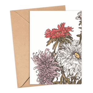 Chrysanthemums Card