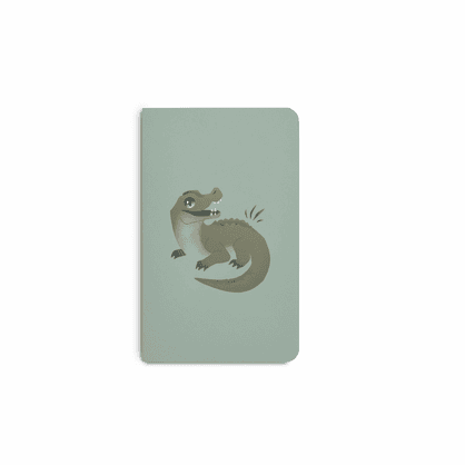Casey Crocodile - Bush Buddies Lined Notebook, A6