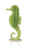 S Seahorse, Light Green (8cm)