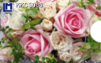 Lenticular Lenticular 3D Card Case, Roses