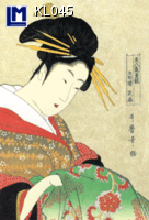 Lenticular Lenticular Animation Postcard, Utamaro Kitangawa