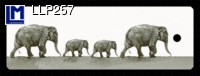 Lenticular Lenticular Animation Bookmark, Muybridge Elephants