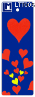 Lenticular Lenticular Animation Bookmark, Hearts