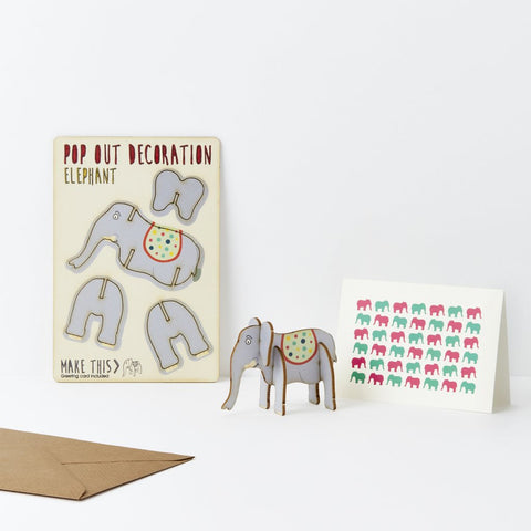 Pop Out Elephant Card