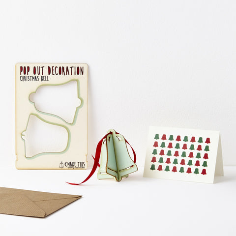 Pop Out Christmas Bell Card