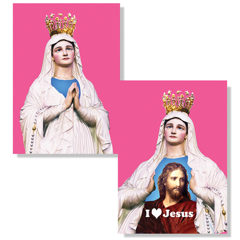 Cartes D'Art I Love Jesus 3D Postcard