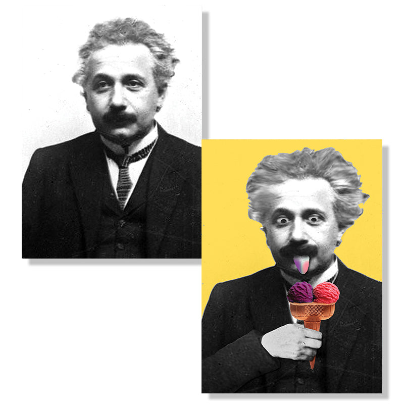 Cartes D'Art Einstein 3D Postcard