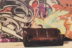 Graffiti Couch Postcard