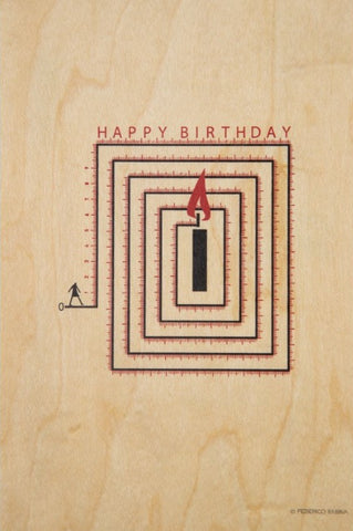 Happy Birthday Labyrinthe Postcard