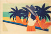 Holiday Palm Trees Postcard